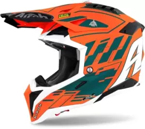 Airoh Aviator 3 Rampage Carbon Motocross Helmet, orange, Size S, orange, Size S