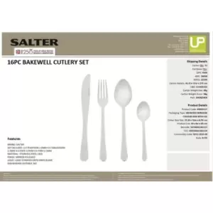 Salter 16pc Cutlery Set44 - Silver
