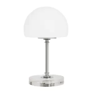 Ancilla Globe Table Lamp Chrome Polished, Glass Transparent-Matt