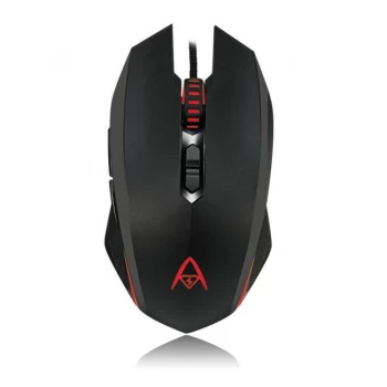 Adesso iMouse X2 Multi-Colour Ambidextrous 7-Button Optical Gaming Mouse - Black