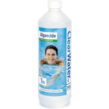 1 Litre CH0006 Algaecide Algae Remover for Swimming Pool Spa Hot Tub - Clearwater