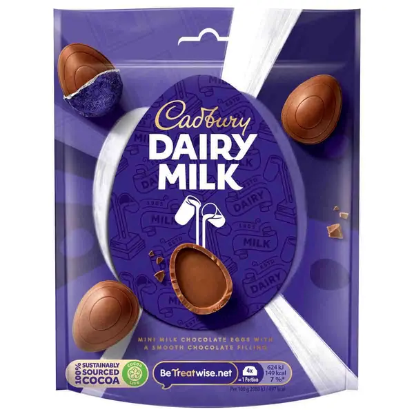 Cadbury Gifts Direct Dairy Milk Mini Eggs Bag 77g 4260714