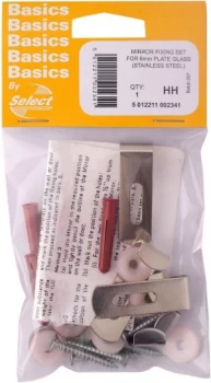 Select Hardware Mirror Fixings 6 Piece Set (1 Pack)