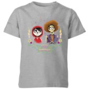 Coco Miguel And Hector Kids T-Shirt - Grey - 5-6 Years