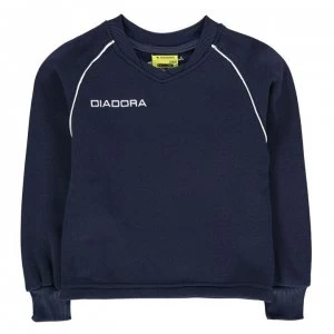 Diadora Madrid Sweater Junior Boys - Dark Blue