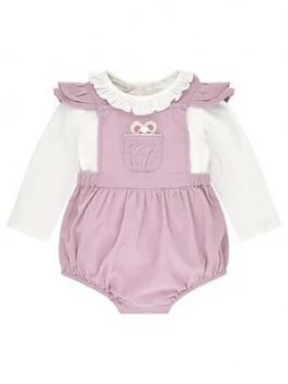 Monsoon Baby Girls Cord Romper - Lilac Size 3-6 Months