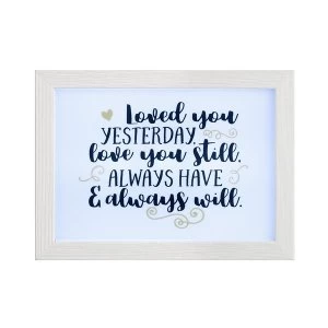 Love You Always Light Box Frame By Heaven Sends