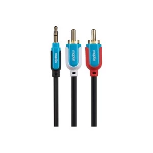 Maplin Premium 3.5mm Stereo 3 Pole Jack to Twin 2 Pole RCA Phono Cable 1.5m