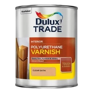 Dulux Trade Polyurethane Varnish Clear Satin 1L