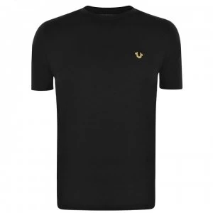True Religion Logo T Shirt - Black 1001