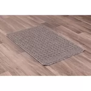 Lord Of Rugs - Multi Mat Washable Pindot Doormat Rug Non slip Mat Grey X-Small 40 x 60 cm(13''x111'')
