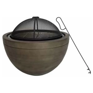 Callow County Deluxe Wood Firepit and BBQ Grill - wilko - Garden & Outdoor