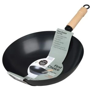 Non Stick Wok With Wooden Handle 30cm