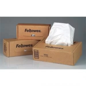 Fellowes 34 Litres Shredder Bags 1 x Pack of 100 Shredder Bags 36053