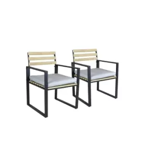 Charles Bentley Polywood and Extrusion Aluminium Pair of Chairs