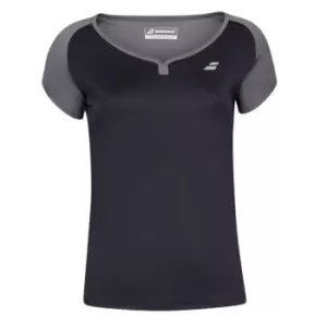 Babolat Poly Cap Sleeve T Shirt Womens - Black