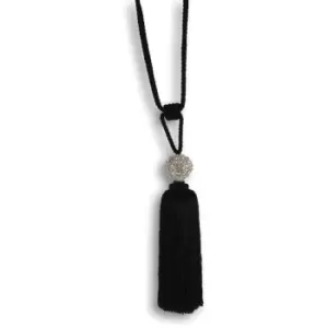 Riva Home Crystal Ball Tie Back (One Size) (Black) - Black