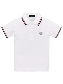 Fred Perry Baby Boys My First Polo Shirt with Gift Box - White
