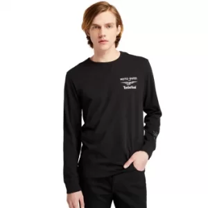 Moto Guzzi X Timberland Ls T-Shirt For Men In Black Black, Size L