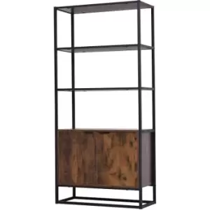 Storage Cabinet with 3 Open Shelves Cupboard for Livingroom Bedroom - Homcom