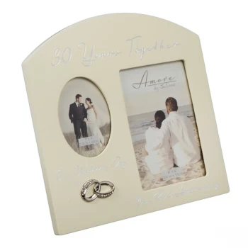 AMORE BY JULIANA Double Anniversary Frame - 30 Years