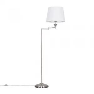 Sinatra Floor Lamp with White Aspen Shade