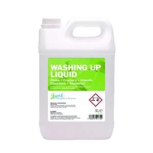 2Work Gentle Washing Up Liquid Fresh Scent 5 Litre Bulk Bottle 432