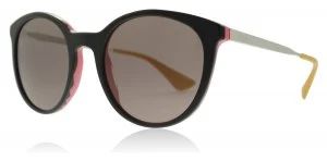 Prada PR17SS Sunglasses Black Pink VH66X1 53mm