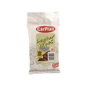 CarPlan Leather Wipes (Pouch of 20)