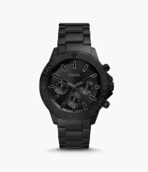 Fossil Men Bannon Multifunction Black Stainless Steel Watch