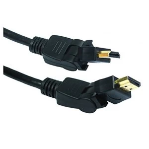 (2m) HDMI Swivel Cable (Black)