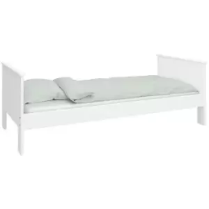 Alba Single Bed White - White