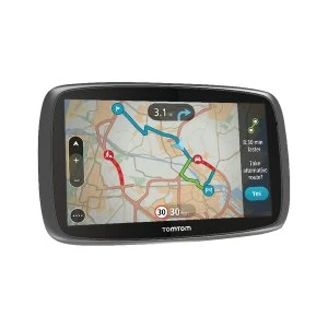 TomTom GO 6100 Portable Mountable GPS Navigator 15.2cm Touch Screen 1FL