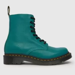 Dr Martens 1460 pascal 8 eye boots in turquoise