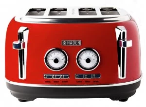 Haden Jersey 4 Slice Toaster 199386 in Red