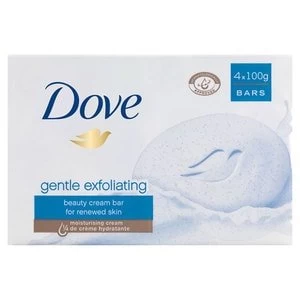 Dove Exfoliating Cream Bar 100g x 4