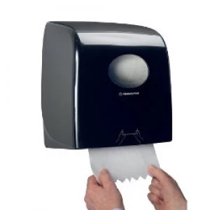 AQUARIUS Hand Towel Dispenser Slim Roll Plastic Black