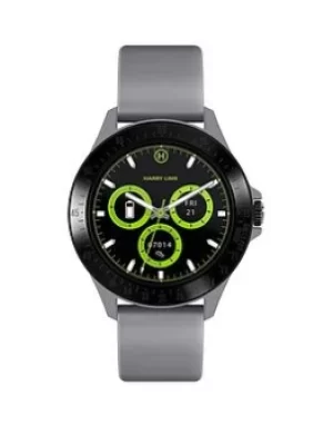 Harry Lime Harry Lime Fashion Smartwatch in Grey with Black Bezel, Grey, Men