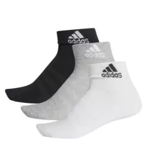 adidas Lite Ankle Socks 3 Pack Womens - Grey