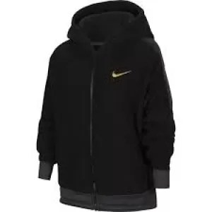Nike Sportswear Printed Fleece Hoodie Junior Girls - Black