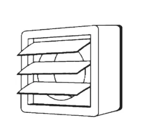 Manrose Window Vent Kit For XF150 Range (Includes Backdraught Shutters) - 1268