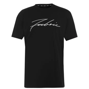 Fabric Logo T Shirt - Black