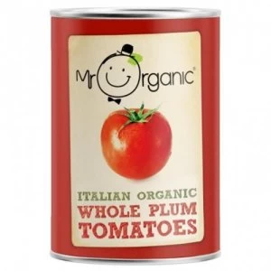 Mr Organic Organic Whole Plum Tomato 400g
