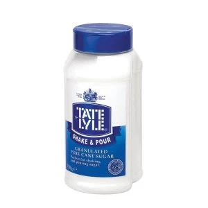 Tate Lyle 750g Shake Pour Granulated Pure Cane Sugar Dispenser
