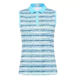 Callaway Stripe Print Vest Ladies - Blue