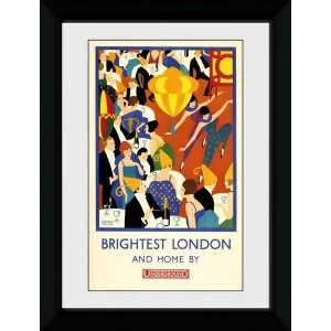 Transport For London Brightest London 2 50 x 70 Framed Collector Print