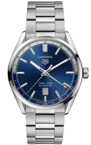 TAG Heuer Watch Carrera Calibre 7 Twin Time Automatic Mens