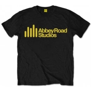 Abbey Road Studios Main Logo Mens Black T Shirt: Small
