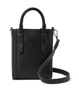 Accessorize Artisanal Handle Cross-body Bag, Black, Women