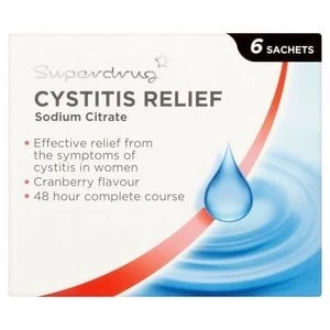 Superdrug Cystitis Relief Sachets x 6